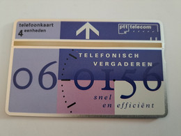 NETHERLANDS  ADVERTISING  4 UNITS/ TELEFONISCH VERGADEREN     / NO; R071  LANDYS & GYR   Mint  ** 11771** - Privé