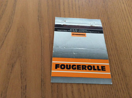 Pochette D'allumettes SEITA "FOUGEROLLE Travaux Publics De La Route - Vélizy-Villacoublay (78)" - Boites D'allumettes