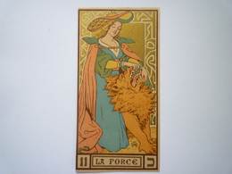 2022 - 3842  Jolie Image Représentant Une Carte De TAROT  :  LA FORCE  (format 12,5 X 6,5 Cm)   XXX - Non Classés