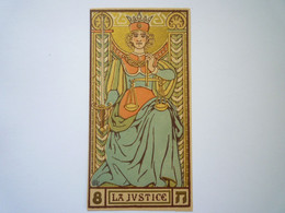 2022 - 3845  Jolie Image Représentant Une Carte De TAROT  :  LA JUSTICE  (format 12,5 X 6,5 Cm)   XXX - Non Classés