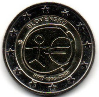 2009 - Slovacchia 2 Euro Decennale ---- - Slovakia