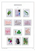 RC 24034 MONACO TIMBRES ÉMIS EN 2004 A LA VALEUR FACIALE SUR FEUILLES LEUCHTTURM NEUF ** MNH TB - Neufs