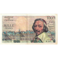 France, 1000 Francs, 1956, 55830 M.245, SUP, Fayette:42.20, KM:134a - 1955-1959 Overprinted With ''Nouveaux Francs''