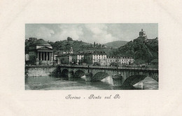 TORINO - CARTOLINA FP NUOVA DEGLI ANNI 10/20 - PONTE SUL PO - D00003 - Fiume Po