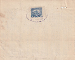 - Chine China - Timbres Sur Facture Reçu  - Stamps On Bill Receipt - Other & Unclassified
