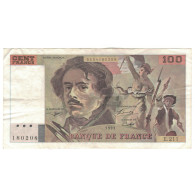 France, 100 Francs, Delacroix, 1993, E.211, TB, Fayette:69bis.5, KM:154e - 100 F 1978-1995 ''Delacroix''