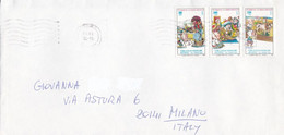 TURCHIA - TùKIYE - STORIA POSTALE - BUSTA - VIAGGIATA PER MILANO - ITALIA 1992 - Storia Postale