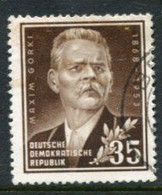 DDR / E. GERMANY 1953 Gorki Birth Anniversary Used..  Michel  354 - Used Stamps