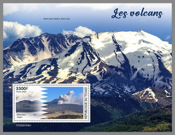 CHAD 2022 MNH Volcanoes Vulkane Volcans S/S 1 - IMPERFORATED - DHQ2242 - Volcans