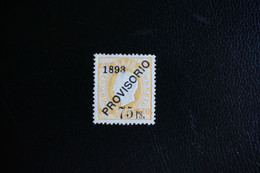 (T3) Portugal - 1892/ 93 King Luis W/OVP Provisorio 75r - Af. 97 (MH) - Ungebraucht