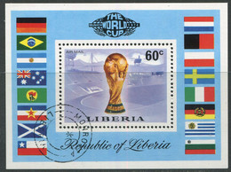 Liberia:Used Bloc The World Cup Munich 1974 - Liberia