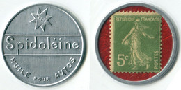 N93-0687 - Timbre-monnaie Spidoléine 5 Centimes - Kapselgeld - Encased Postage - Monétaires / De Nécessité
