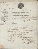 Lettre Ancien Bureau Royal De Correspondance Avocat Paris 24 SEPT 1824 Pour Quimperlé Finistère Port P Payé Paris - 1801-1848: Précurseurs XIX