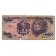 Billet, Uruguay, 1000 Nuevos Pesos, 1992, KM:64Ab, B - Uruguay