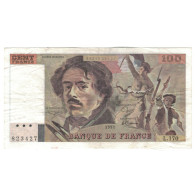 France, 100 Francs, Delacroix, 1991, L.170, TB+, Fayette:69.b.3.a.1.a, KM:154e - 100 F 1978-1995 ''Delacroix''