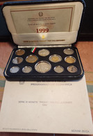 1999 Italia Divisionale Proof Con Lire 500 E Lire 1000 In Argento Vittorio Alfieri, Ottime Condizioni - Mint Sets & Proof Sets