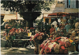 06  Grasse -  La Place   Aux Aires  Et Le Marche Aux Fleurs - Grasse