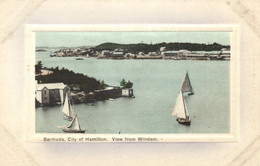 Bermuda, HAMILTON, View From Windam (1910s) Embossed Postcard - Bermuda