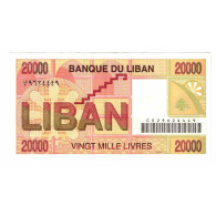 Billet, Liban , 20,000 Livres, KM:72, SUP - Liban