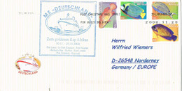 47302. Carta DURBAN (South Africa) 2000. Ship MS Deutschland To Germany. BARCO - Storia Postale
