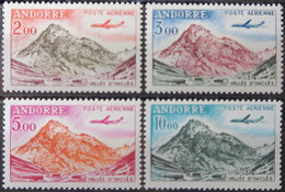 LP3844/201 - 1961/1964 - ANDORRE FR. - POSTE AERIENNE - SERIE COMPLETE - N°5 à 8 NEUFS** - Airmail