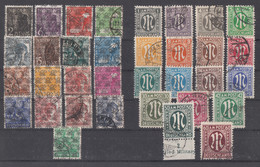 AM-Post Lot Minr.16-33, 36II-51II Gestempelt - Vrac (max 999 Timbres)