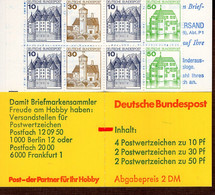 Markenheftchen Bund Postfr. MH 22 A + Zählbalken Neuf MNH ** - 1971-2000