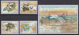 Ungarn 2014 - Mi.Nr. 5726 - 5729 + Block 373 - Postfrisch MNH - Tiere Animals Insekten Insects Dragonfly - Unclassified