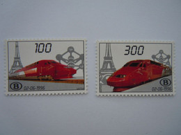 België Belgique 1996 Spoorwegvignet Vignette Chemins De Fer TGV Trein Train TRV1/2 MNH ** - 1996-2013 Labels [TRV]