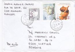 SAILOR, SHIP, ANGEL STATUE, STAMPS ON COVER, 1997, PORTUGAL - Covers & Documents