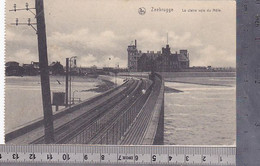 CPA ZEEBRUGGE- BRIDGE, HARBOUR, MILITARY CENSORSHIP WW1 - Zeebrugge