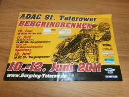 Bergring Teterow 12.06.2011 , Bergringrennen , Grasbahn , Rennprogramm , Rennprogramm , Program , Programmheft !!! - Motos