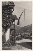 B8805) GOISERN - Salzkammergut - GRPNER WALD ? - Haus U. Personen Mit Wehender Fahne ALT 1937 - Bad Goisern