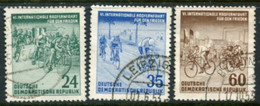 DDR / E. GERMANY 1953 Peace Cycle Tour Used..  Michel  355-57 - Usati