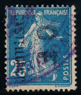 CASTELLORIZO - N* 40 - SEMEUSE 25c Bleu - Oblitéré. - Used Stamps