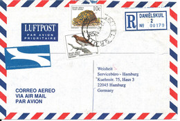 South Africa Registered Air Mail Cover Sent To Germany 24-11-1996 Topic Stamp BIRD - Aéreo