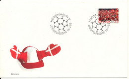 Denmark FDC 16-7-1992 Denmark Winner Of European Championship Soccer/Football 1992 With Cachet - Championnat D'Europe (UEFA)