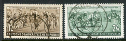 DDR / E. GERMANY 1954 Peace Cycle Tour Used.  Michel  426-27 - Gebraucht