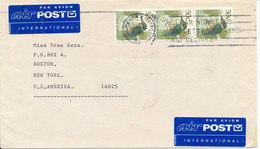 New Zealand Cover Sent Air Mail To USA Tauranga 19-11-1995 Bird Stamps - Brieven En Documenten