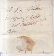 Prefilatelia Año 1834  Carta Marcas Nº6 Salamanca Castilla L.V.  Francisco Alvarez - ...-1850 Prefilatelia