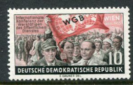 DDR / E. GERMANY 1955 Public Service Trades Union Conference   MNH / **.  Michel  452 - Nuevos