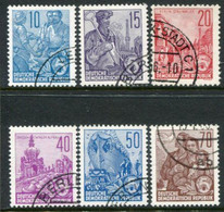 DDR / E. GERMANY 1955 Five-year Plan Definitive IV  Used.  Michel  453-58 - Used Stamps
