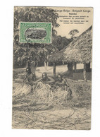 CONGO BELGE Entier 10 CENTIMES + 5 CENTIMES Départ BANDUNDU 1917 Sur Carte BASOKO - Lettres & Documents