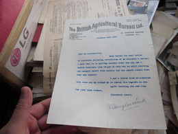 The British Agricultural Bureau LTD London 1926 - United Kingdom