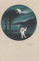 Chiostri - Pierrot W Mandoline , Moonlight 1926 - Chiostri, Carlo