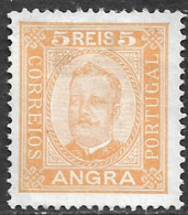 Angra – 1892 King Carlos 5 Réis Mint Stamp - Angra