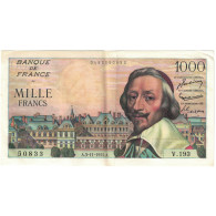 France, 1000 Francs, Richelieu, 1955, 50833 V.193, SUP, Fayette:42.16, KM:134a - 1 000 F 1953-1957 ''Richelieu''