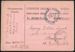 1918 Hadifogoly Válaszos Levelezőlap Oroszországból - Autres & Non Classés
