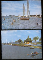 Germany, Lot Of 2 Postkarten, Dümmersee, Lembruch, Boats C1d - Lembruch