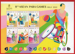 Indonesia 2022, FS. 11TH ASEAN PARA GAMES-SOLO 2022 MNH - Indonesia